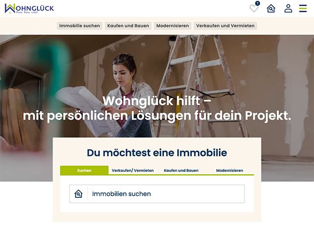 Screenshot Wohnglueck.de